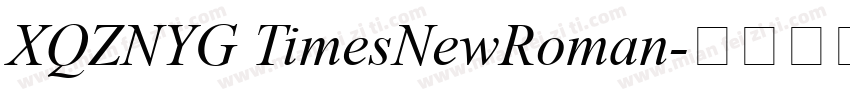 XQZNYG TimesNewRoman字体转换